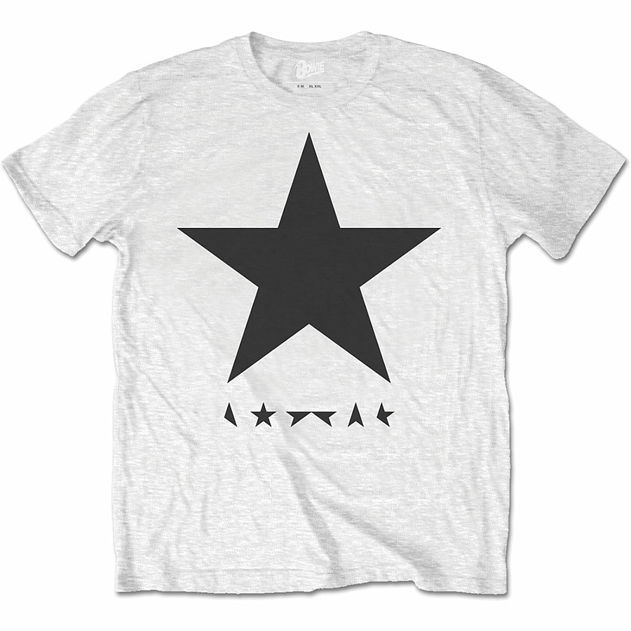 David Bowie tričko, Blackstar (Black on White), pánské, velikost XXL