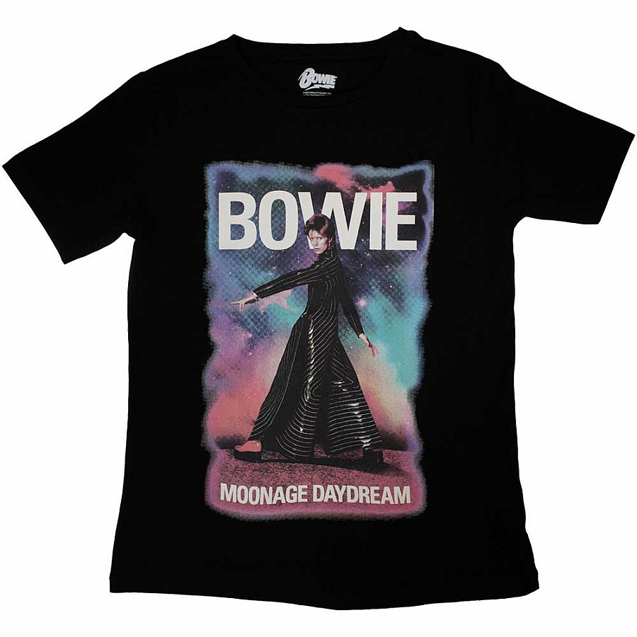 David Bowie tričko, Moonage 11 Fade Black, dámské, velikost XXL