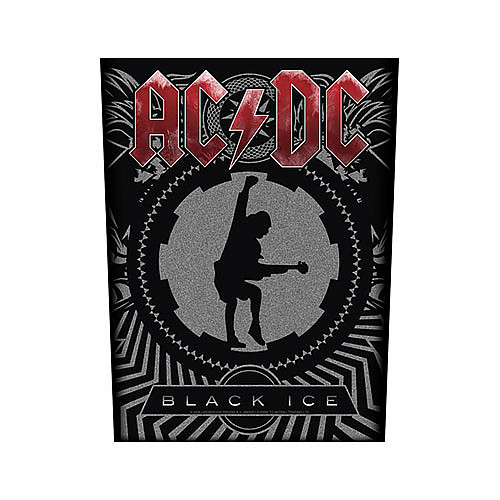 AC/DC nášivka na záda 30x27x36 cm, Black Ice