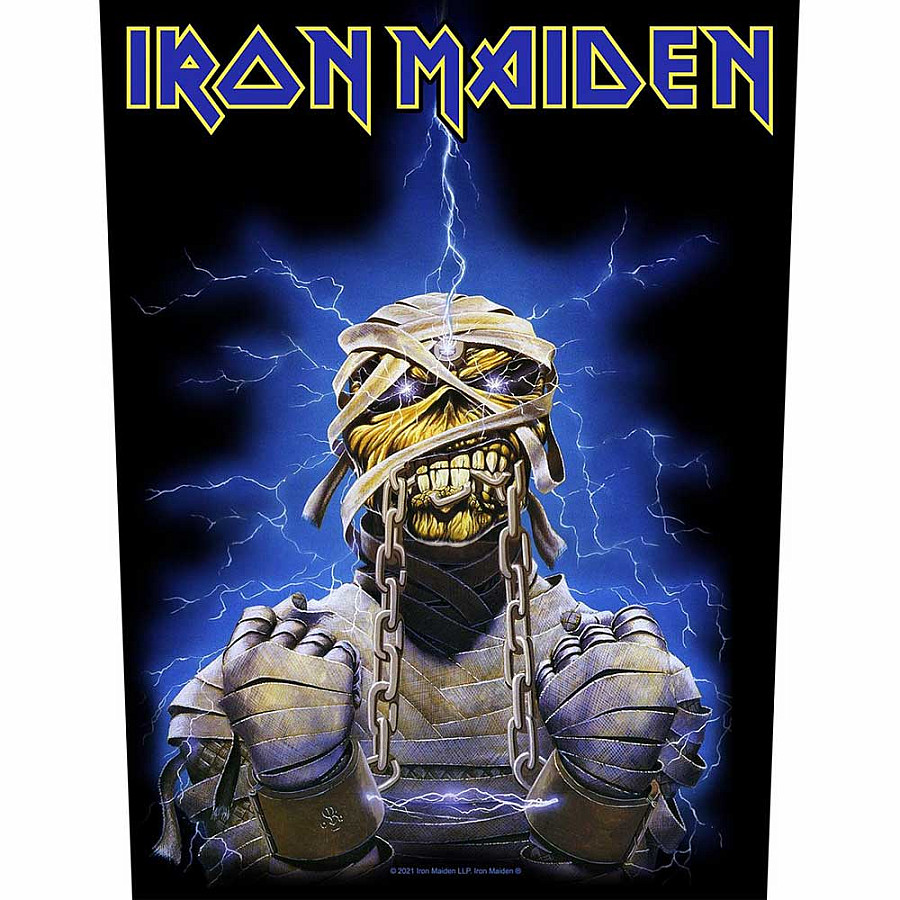 Iron Maiden nášivka na záda 30x27x36 cm, Powerslave Eddie, unisex