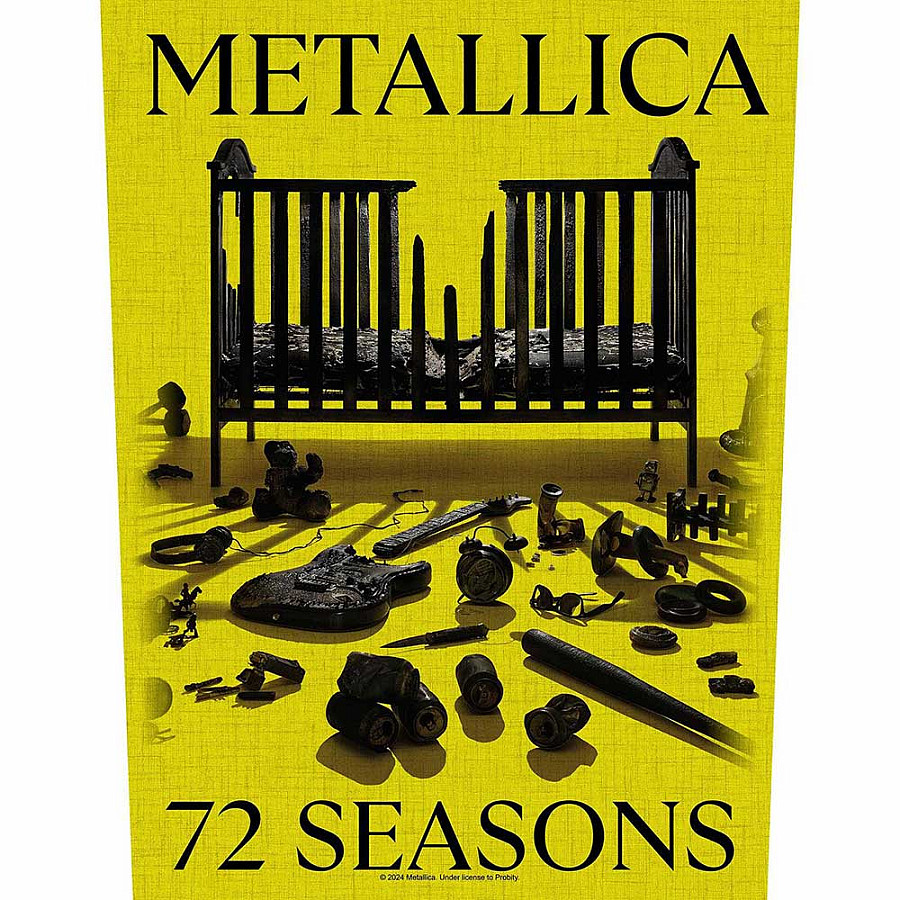 Metallica nášivka na záda CO+PES 30x27x36 cm, 72 Seasons Crib