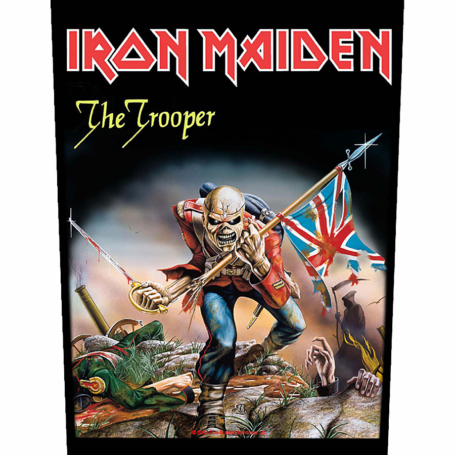 Iron Maiden nášivka na záda 30x27x36 cm, The Trooper, unisex