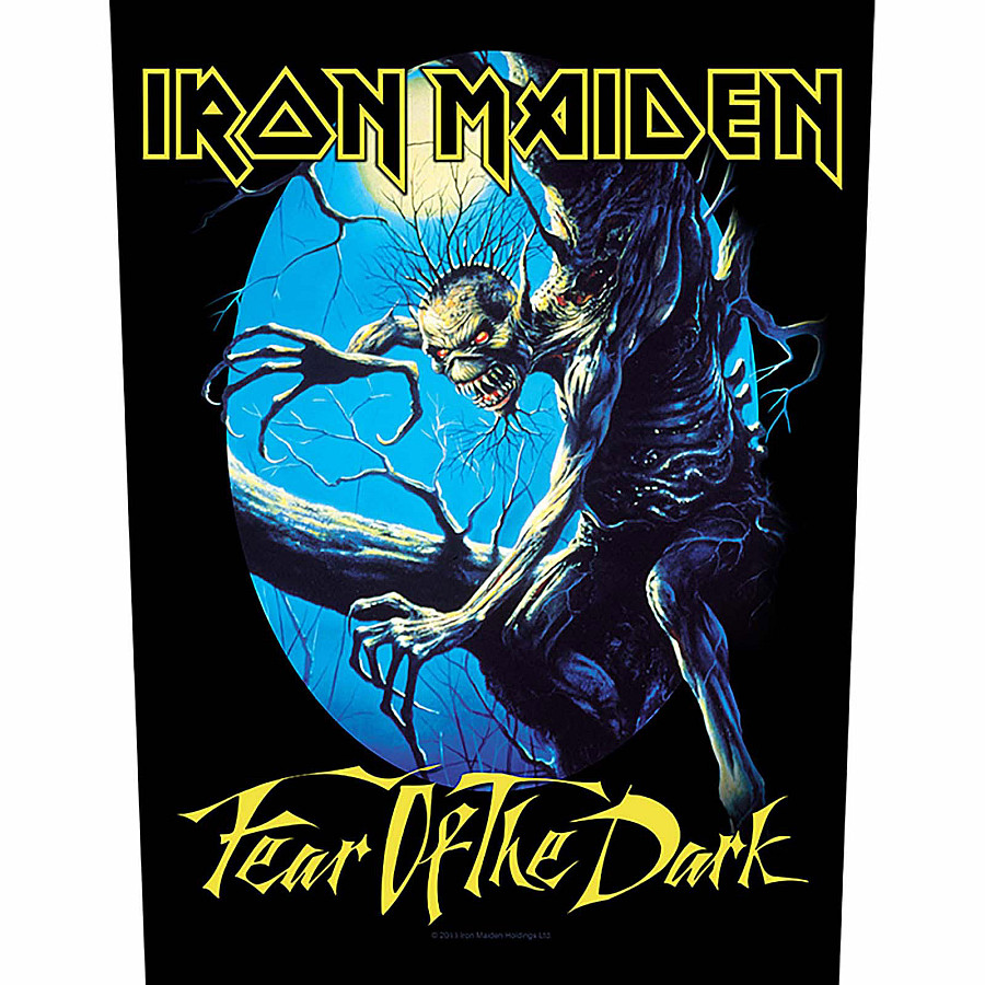 Iron Maiden nášivka na záda 30x27x36 cm, Fear of the Dark, unisex