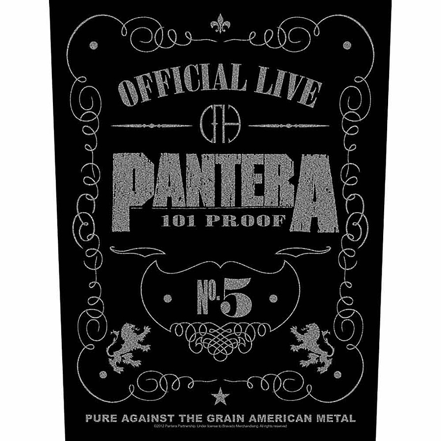 Pantera nášivka na záda CO+PES 30x27x36 cm, 101 Proof