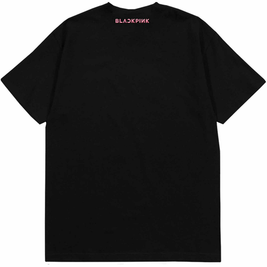 BlackPink tričko, Pink Venom Logo BP Black, pánské, velikost S