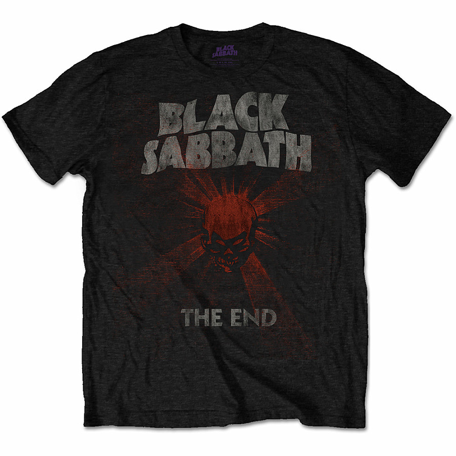 Black Sabbath tričko, The End Mushroom Cloud Black, pánské, velikost M