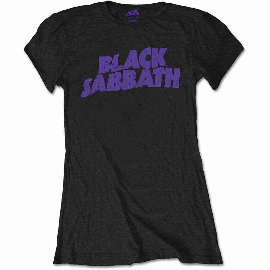 Black Sabbath tričko, Wavy Logo Vintage Girly, dámské, velikost M