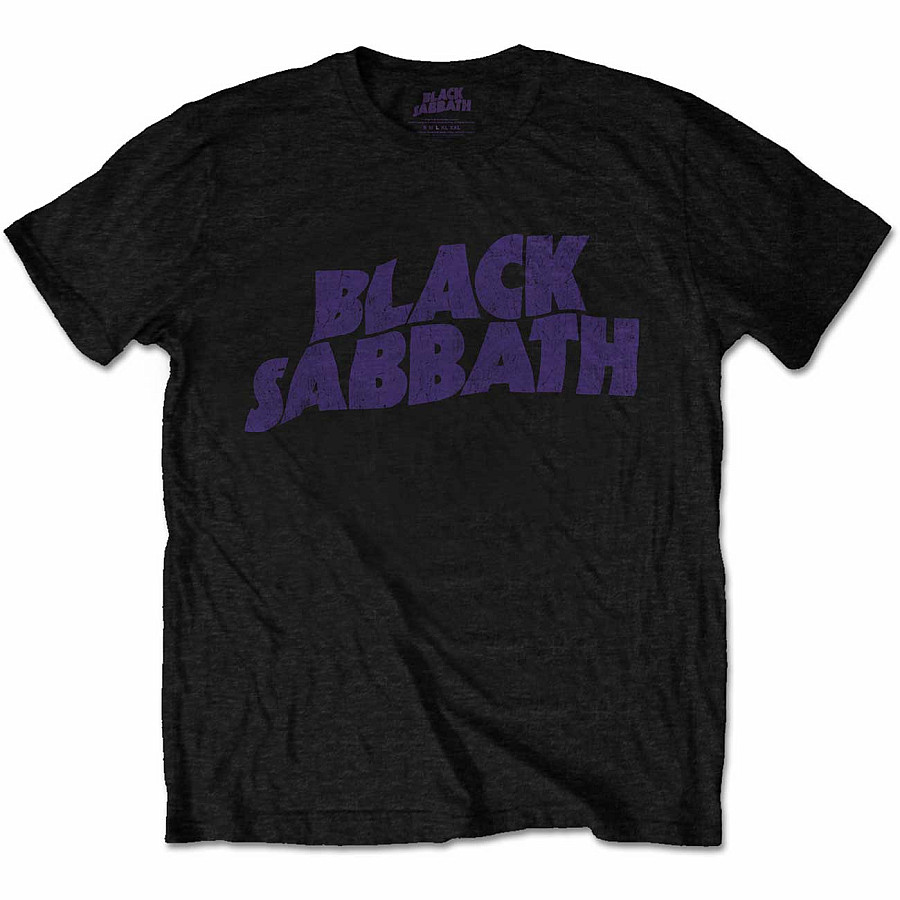 Black Sabbath tričko, Wavy Logo Black, dětské, velikost M dětská velikost M (7-8 let)