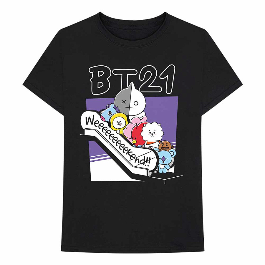 BT21 tričko, Weekend Black, pánské, velikost L