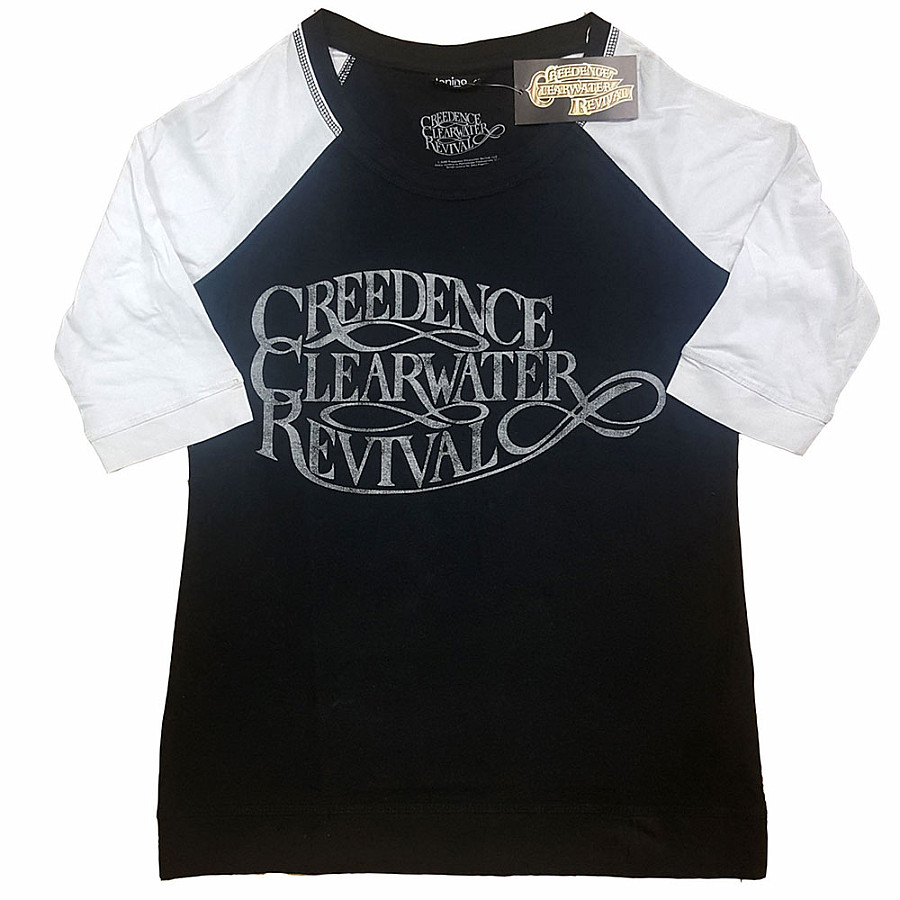 Creedence Clearwater Revival tričko, Vintage Logo Girly Raglan, dámské, velikost 4XL