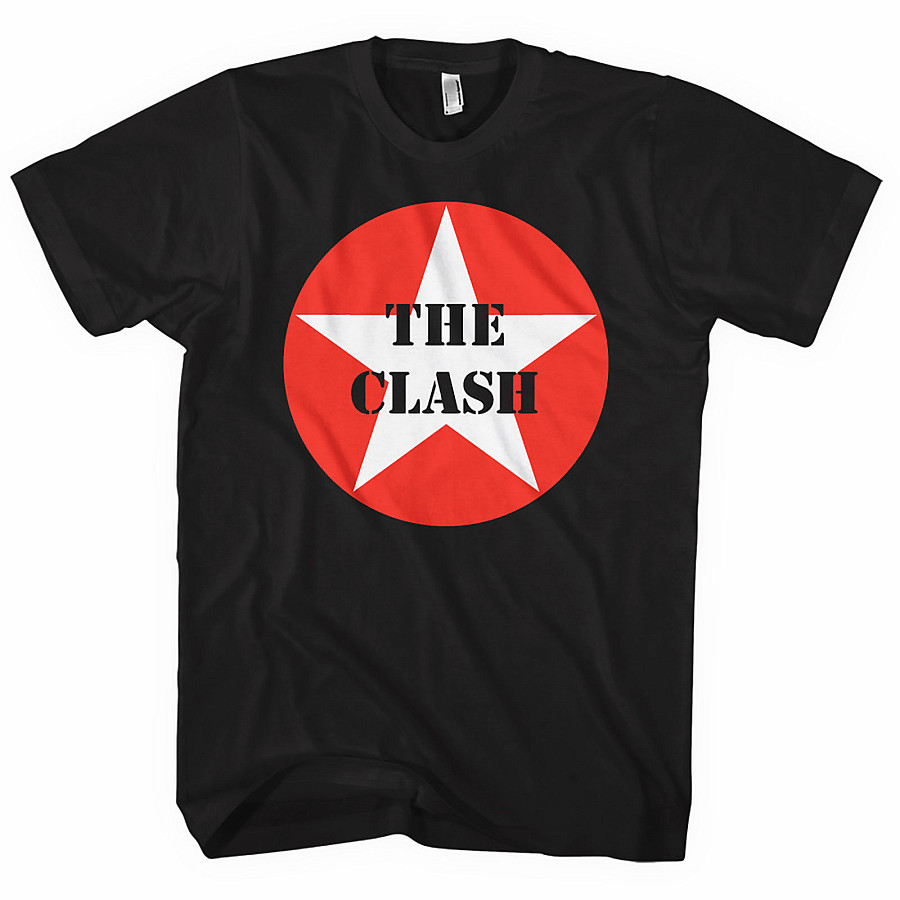 The Clash tričko, Star Badge Black, pánské, velikost S