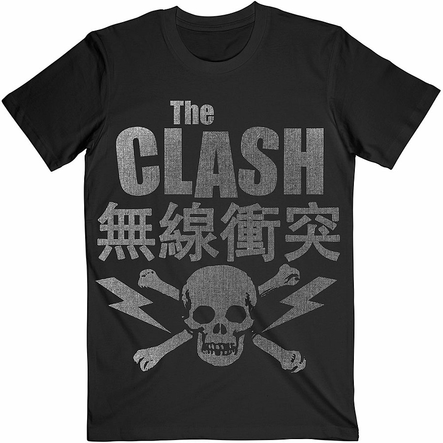 The Clash tričko, Skull &amp; Crossbones Black, pánské, velikost XL