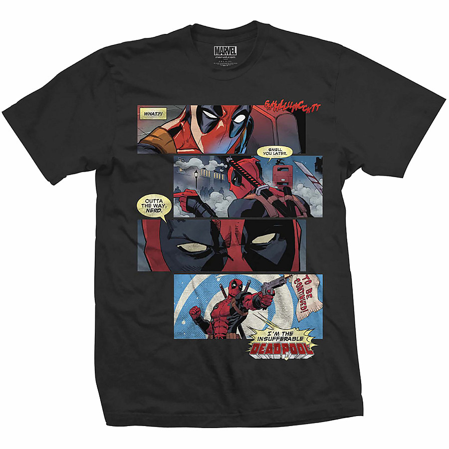Deadpool tričko, Deadpool Strips, pánské, velikost S