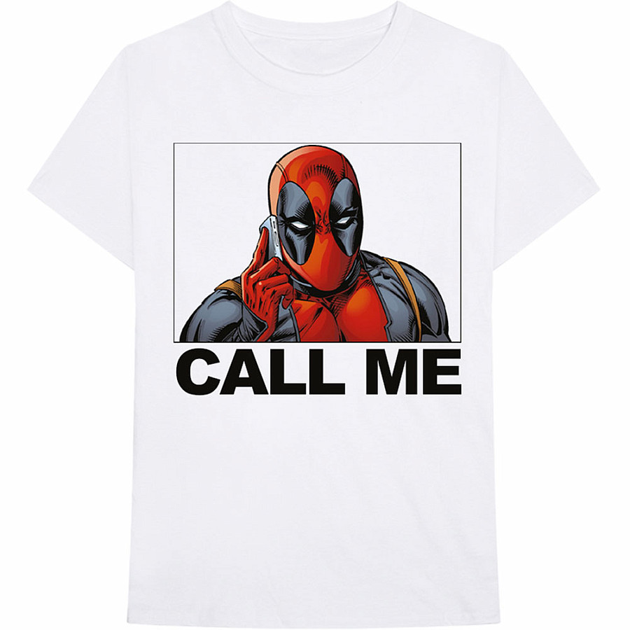 Deadpool tričko, Call Me, pánské, velikost M