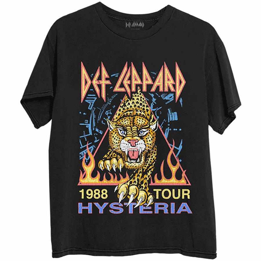 Def Leppard tričko, Hysteria &#039;88 BP Black, pánské, velikost XL