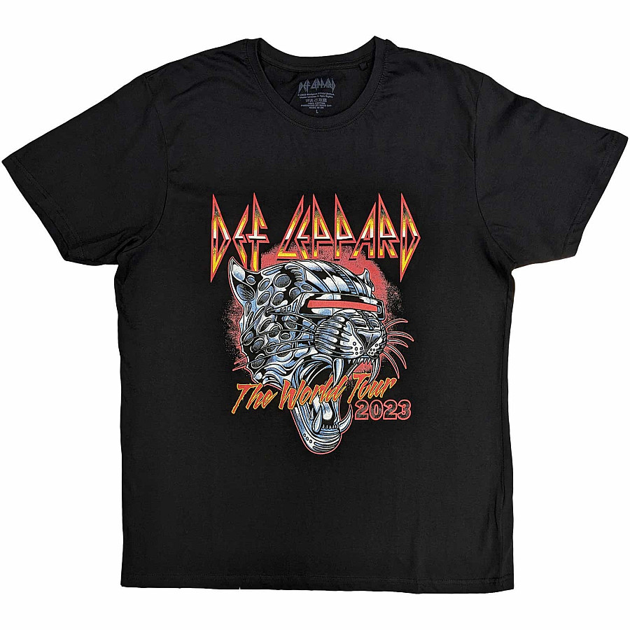 Def Leppard tričko, Tour 2023 Black, pánské, velikost XL
