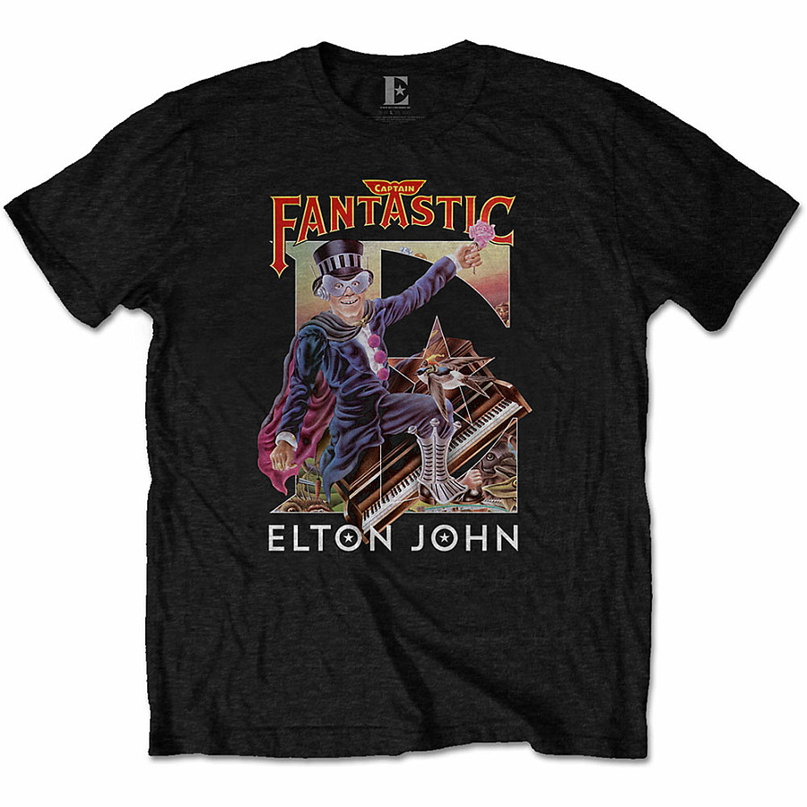 Elton John tričko, Captain Fantastic, pánské, velikost XL