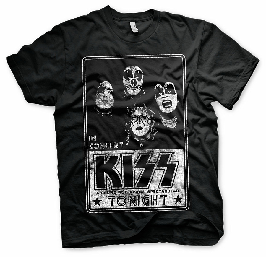 KISS tričko, KISS In Concert Distressed, pánské, velikost XL