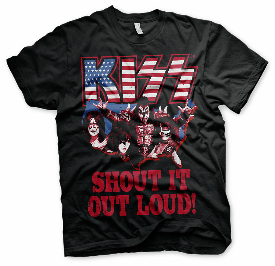 KISS tričko, Shout It Out Loud, pánské, velikost XL