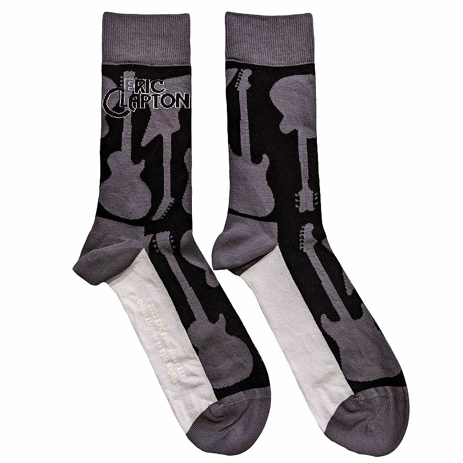 Eric Clapton ponožky, Guitars Grey, unisex - velikost 7 až 11 (velikost 40 až 45)