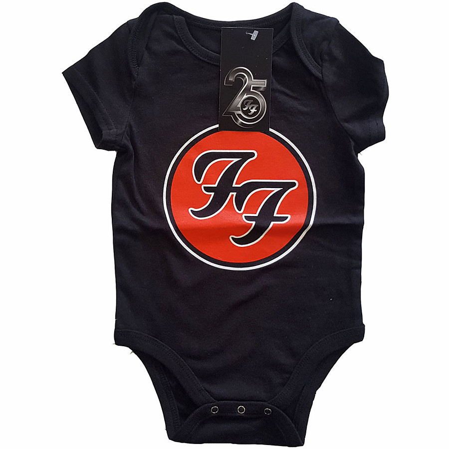 Foo Fighters kojenecké body tričko, FF Logo Black, dětské, velikost XL velikost XL (12 měsíců)