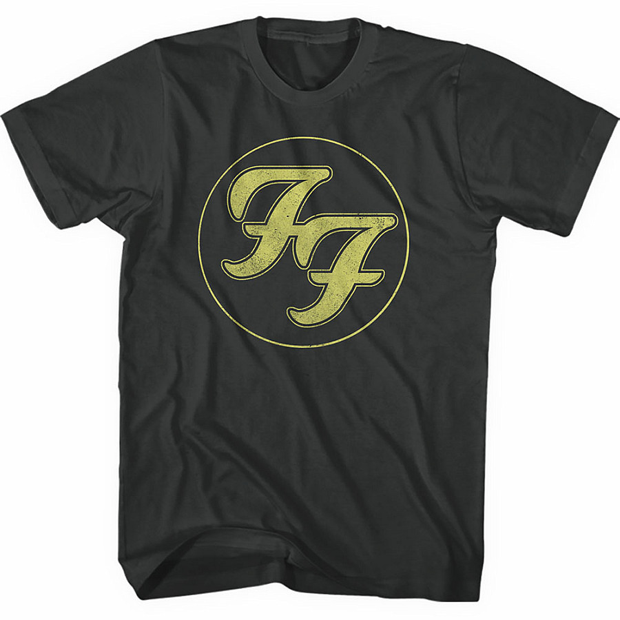 Foo Fighters tričko, Gold FF Logo, pánské, velikost S