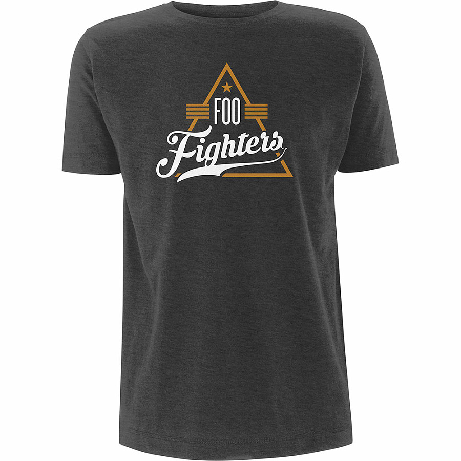 Foo Fighters tričko, Triangle Heather Grey, pánské, velikost S