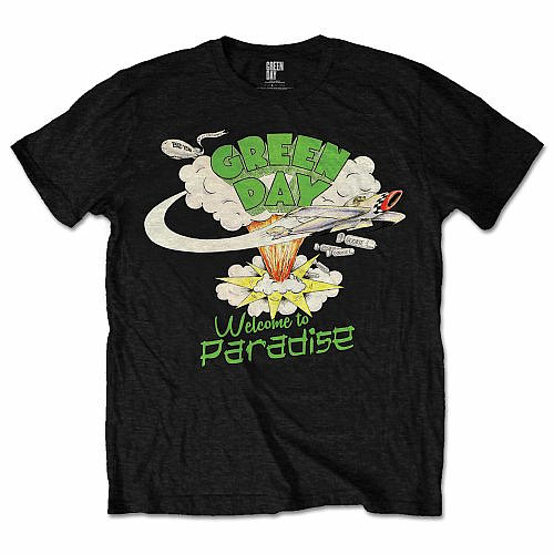Green Day tričko, Welcome To Paradise Black, pánské, velikost S