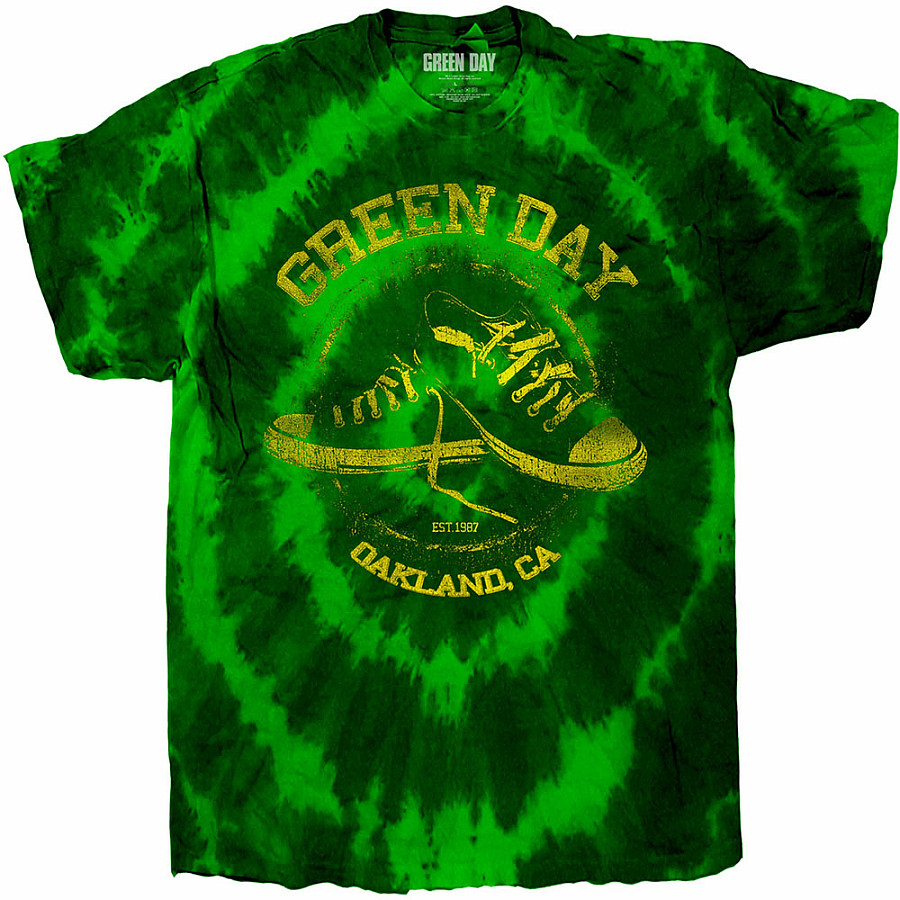 Green Day tričko, All Stars Dip-Dye Green, pánské, velikost L