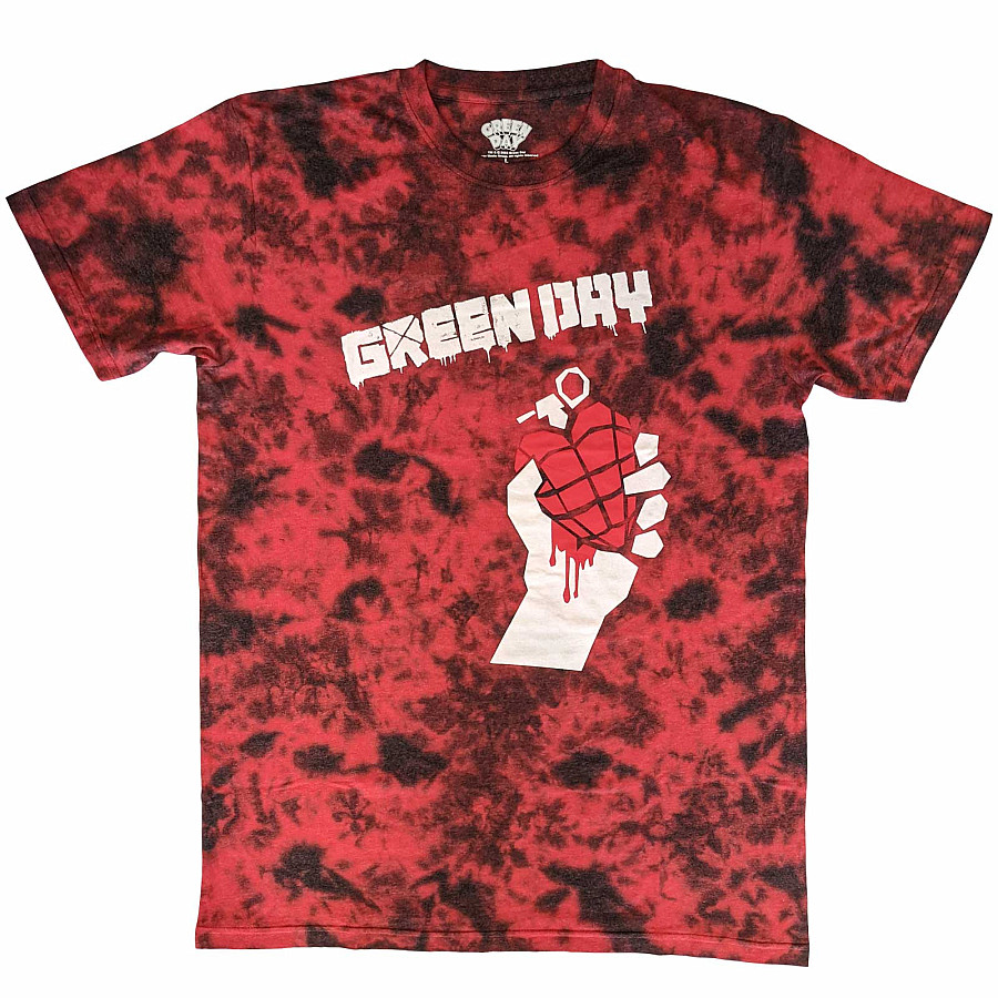 Green Day tričko, American Idiot Wash Collection Red, pánské, velikost M