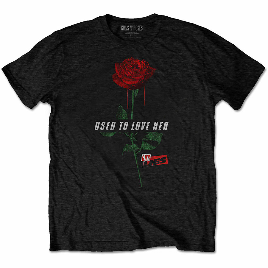Guns N Roses tričko, Used To Love Her Rose, pánské, velikost XL