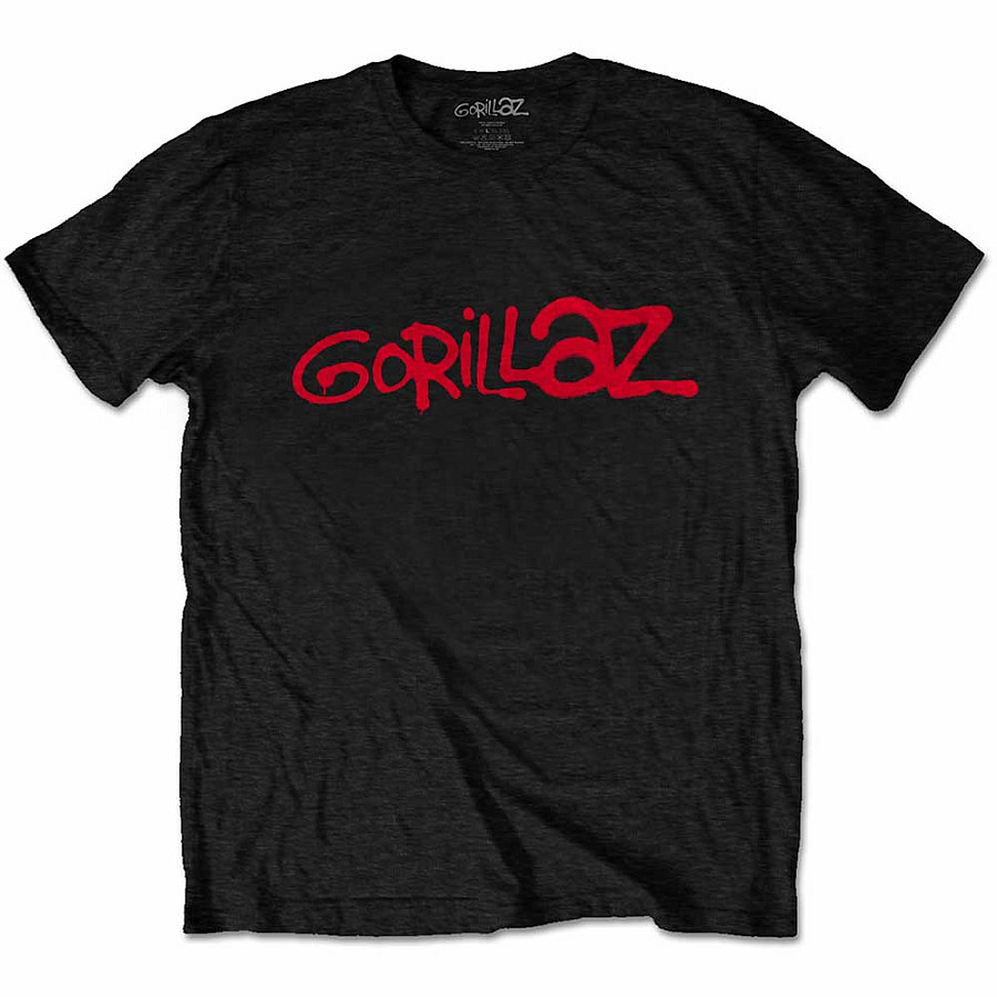 Gorillaz tričko, Logo Black, pánské, velikost L