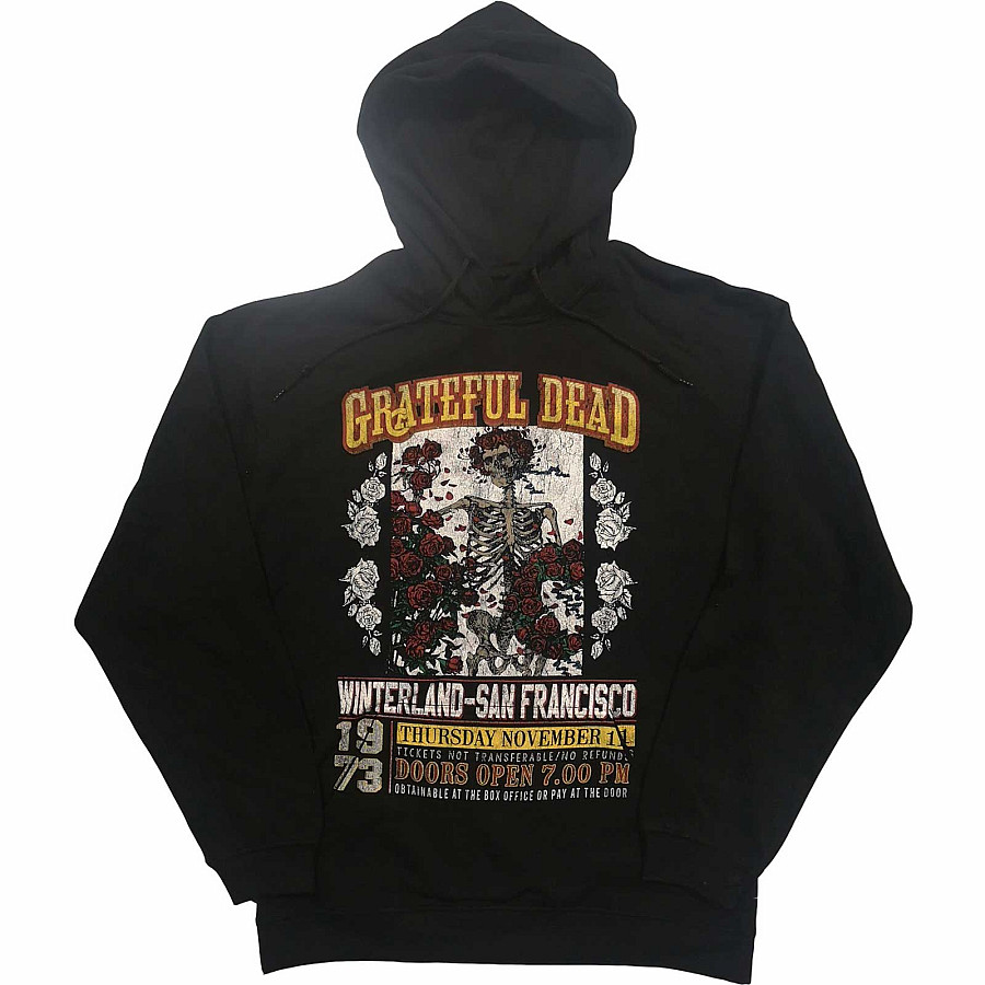 Grateful Dead mikina, San Francisco Eco Friendly Black, pánská, velikost M