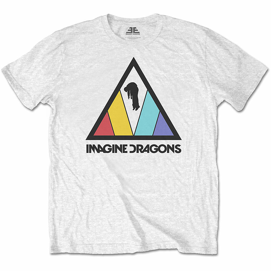 Imagine Dragons tričko, Triangle Logo White, pánské, velikost L