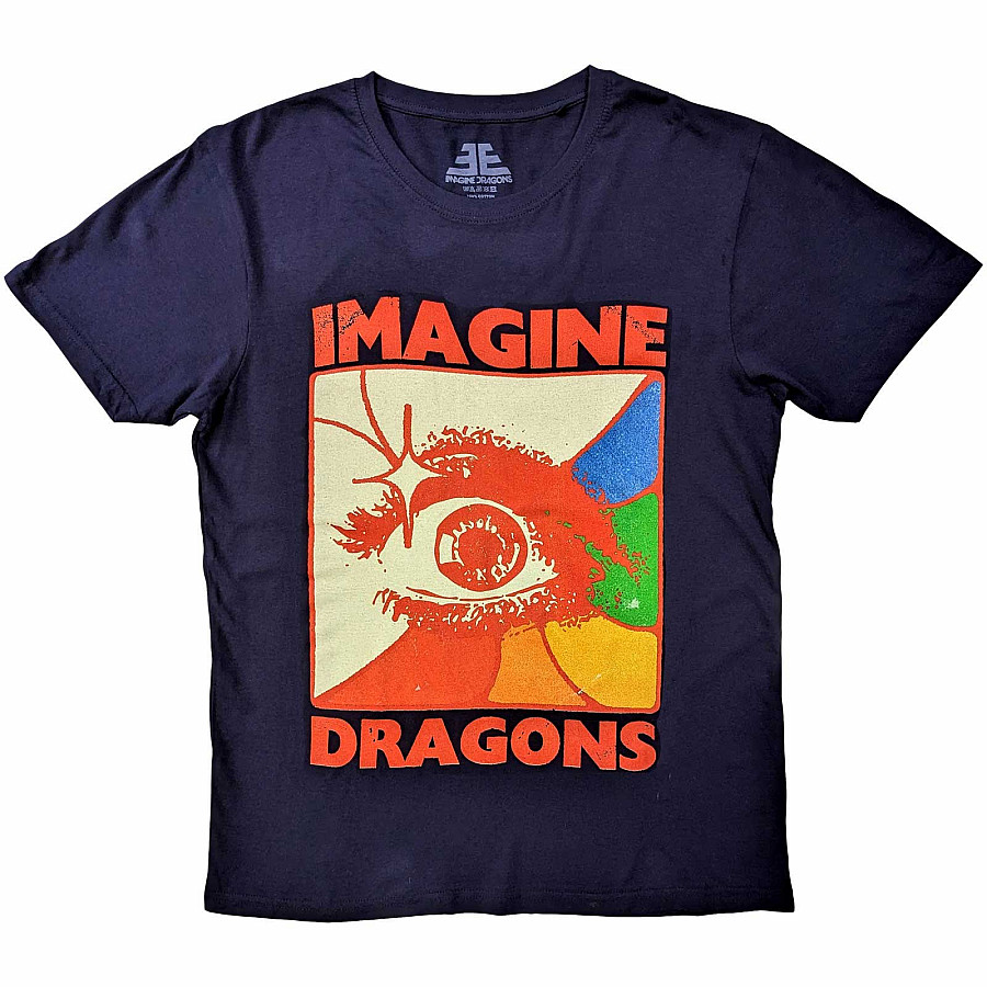 Imagine Dragons tričko, Eye Navy Blue, pánské, velikost S