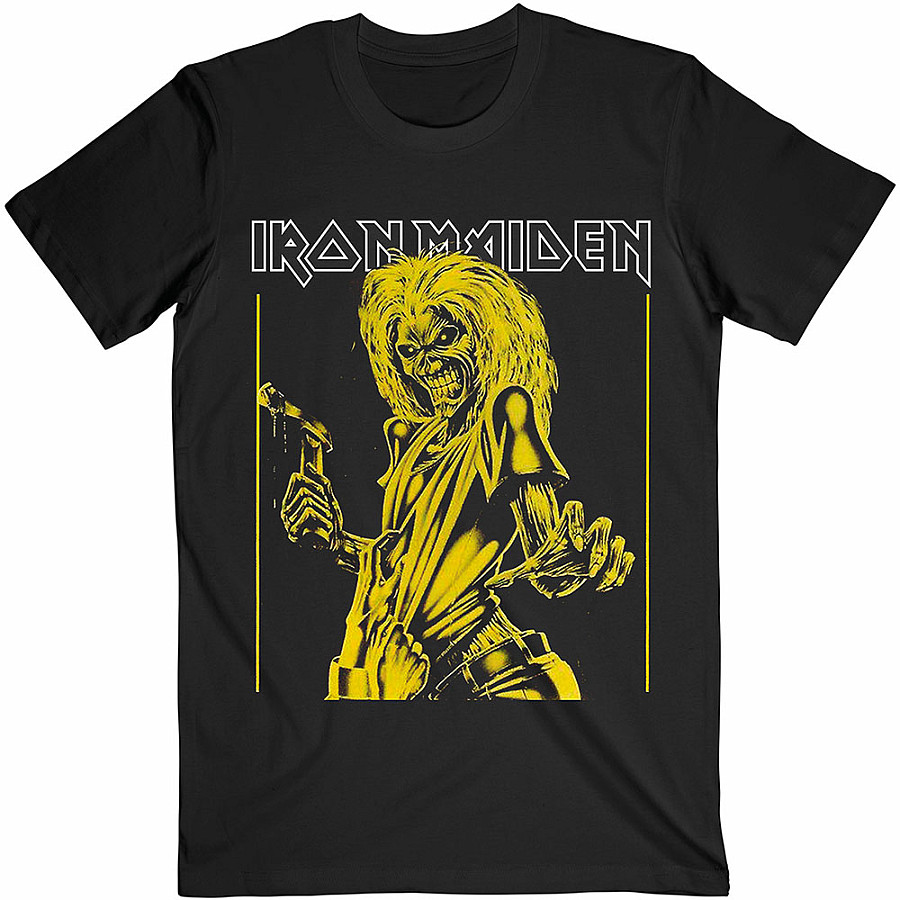 Iron Maiden tričko, Yellow Flyer Black, pánské, velikost M