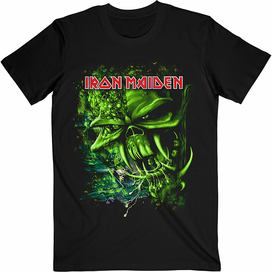 Iron Maiden tričko, Final Frontier Green Black, pánské, velikost S