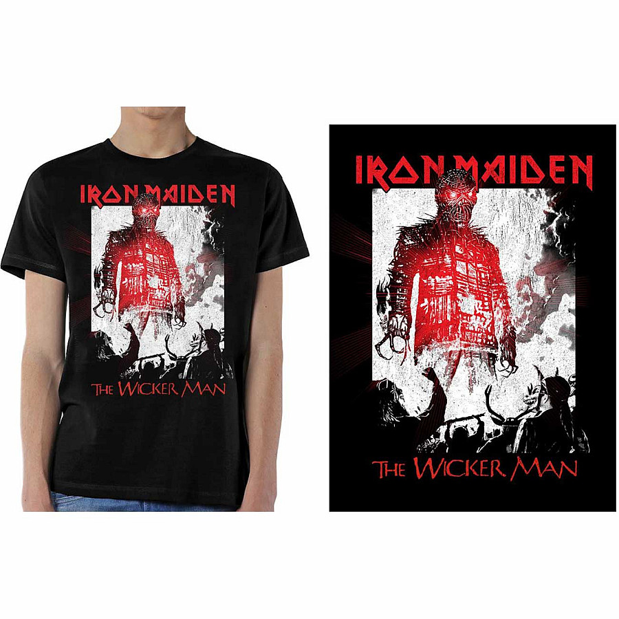 Iron Maiden tričko, The Wicker Man Smoke, pánské, velikost M