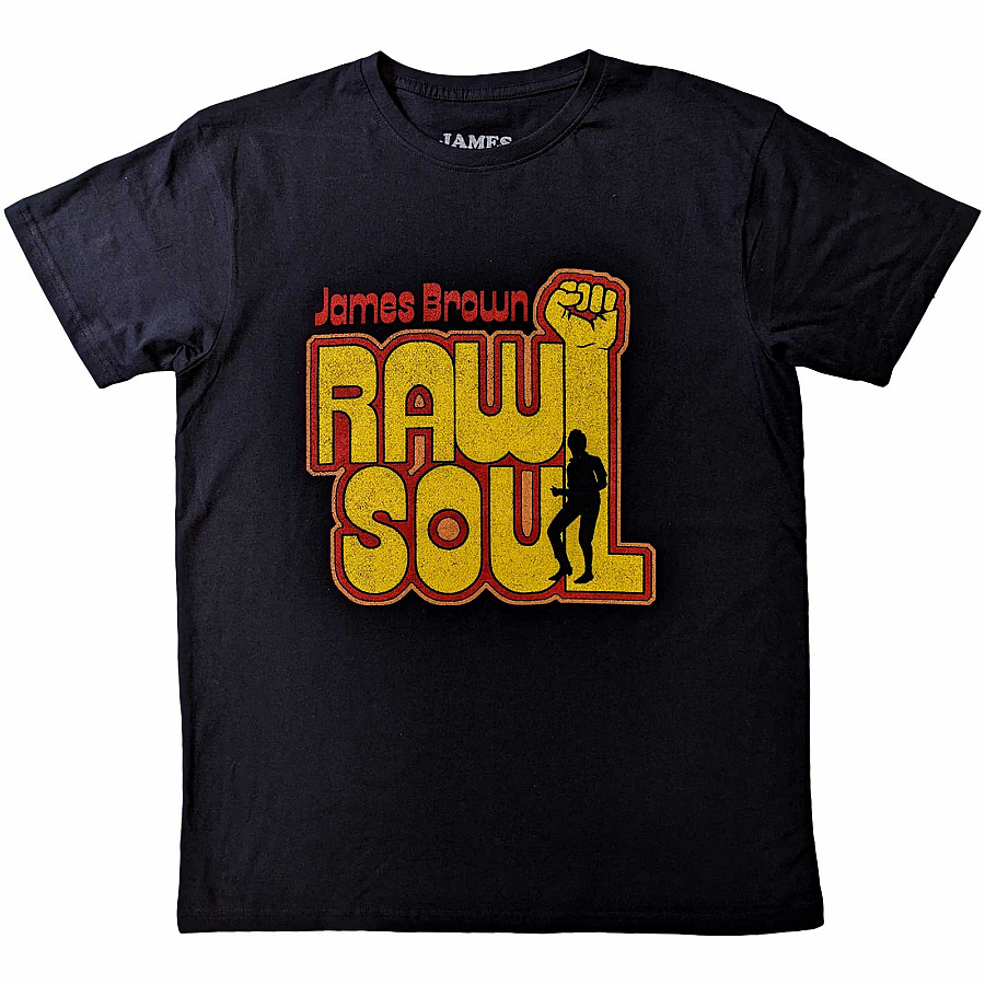 James Brown tričko, Raw Soul Black, pánské, velikost S