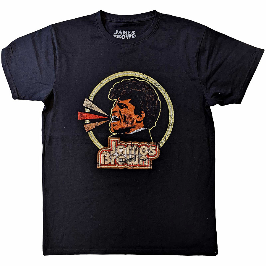 James Brown tričko, Circle &amp; Logo Black, pánské, velikost L