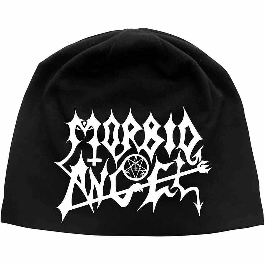 Morbid Angel zimní onesize kulich cotton, Logo Black