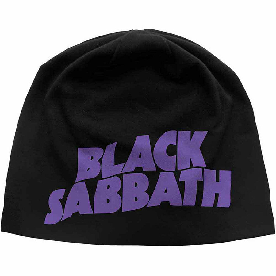 Black Sabbath zimní kulich CO, Purple Logo JD Print Black, unisex