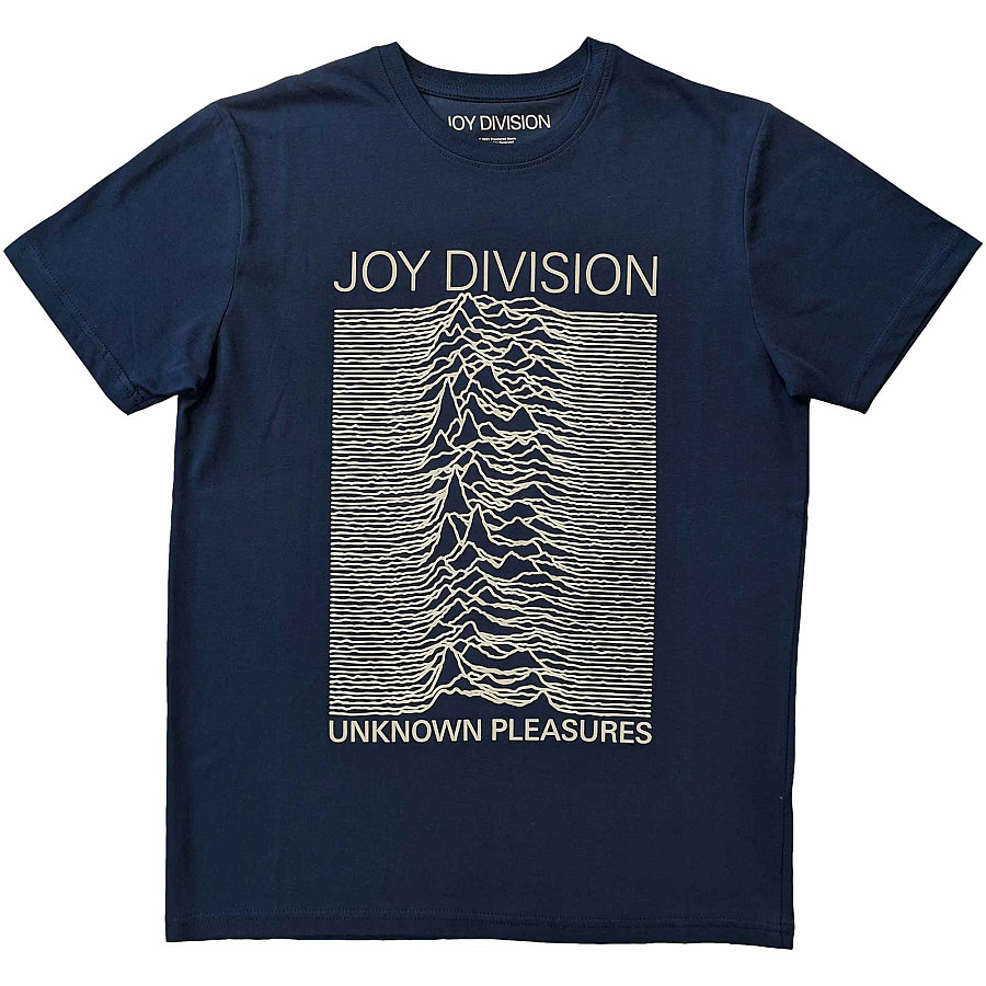 Joy Division tričko, Unknown Pleasures FP Denim Blue, pánské, velikost S