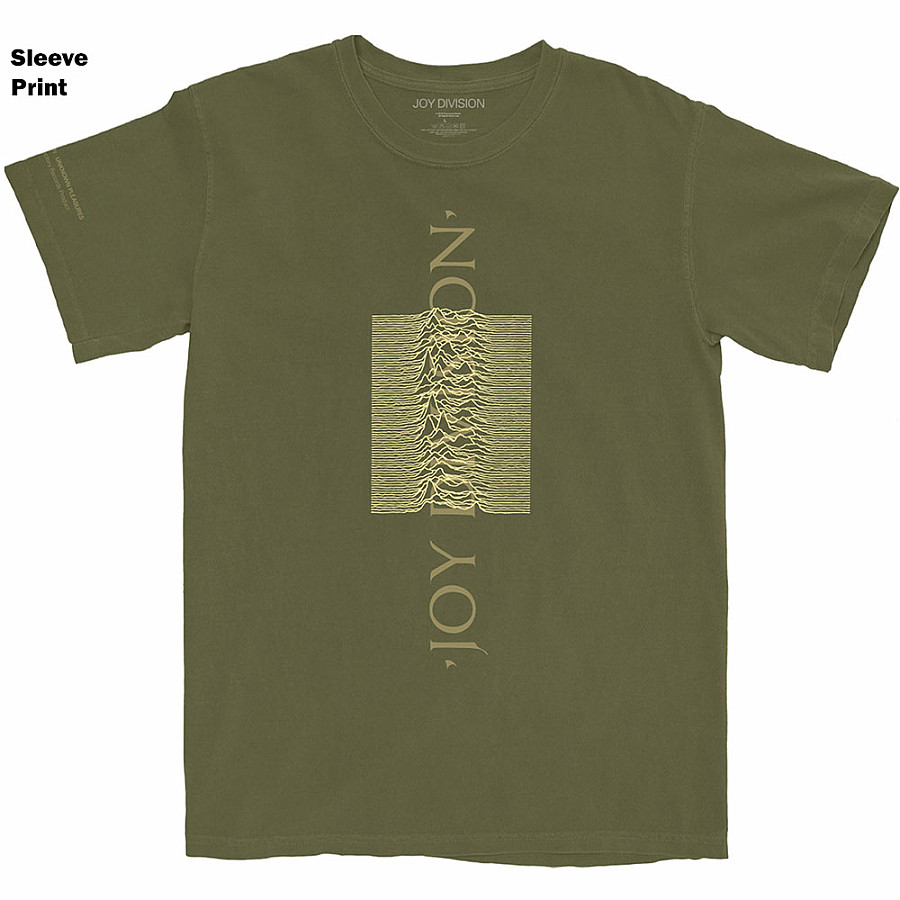 Joy Division tričko, Blended Pulse Sleeve Print Green, pánské, velikost M