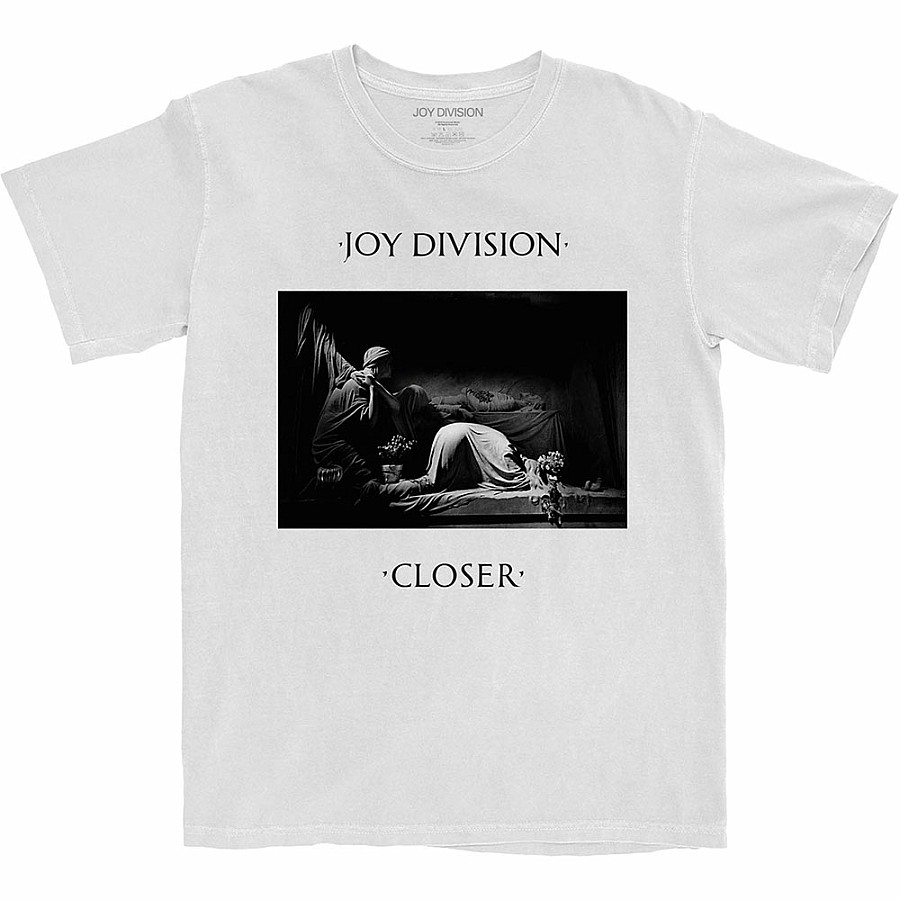 Joy Division tričko, Classic Closer White, pánské, velikost M