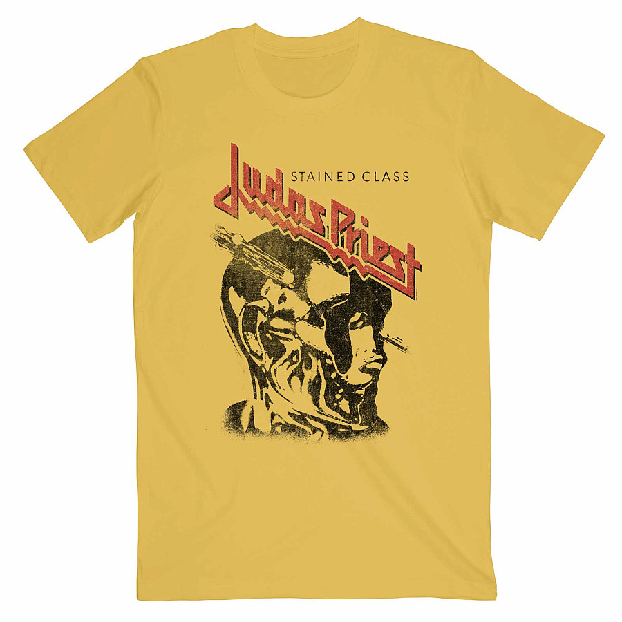Judas Priest tričko, Stained Class Vintage Head Yellow, pánské, velikost S