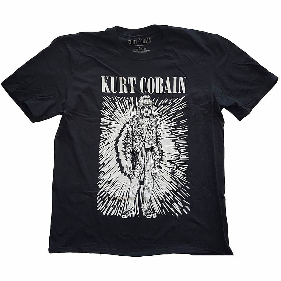 Nirvana tričko, Kurt Cobain Brilliance Black, pánské, velikost S