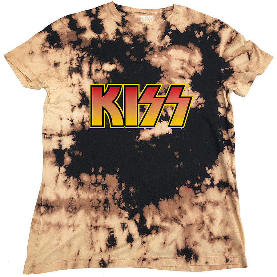 KISS tričko, Classic Logo Dip-Dye, pánské, velikost S