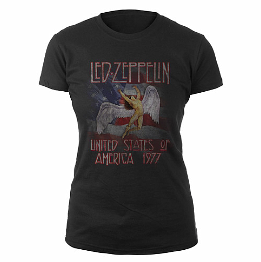 Led Zeppelin tričko, Stars N Stripes, dámské, velikost XXL