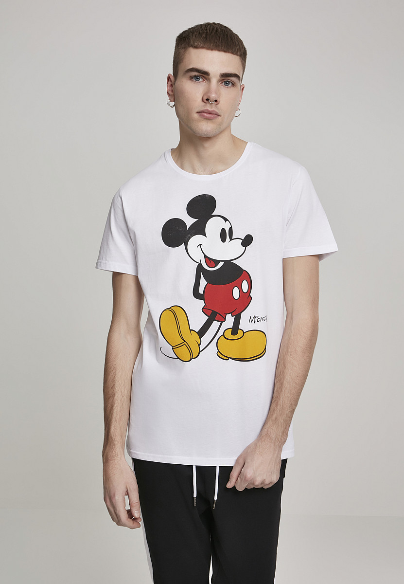 Mickey Mouse tričko, Mickey Kick White, pánské, velikost 4XL